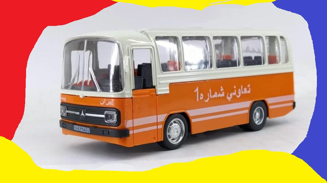 ماکت فلزی اتوبوس بنز 302 _چراغدار ، موزیکال