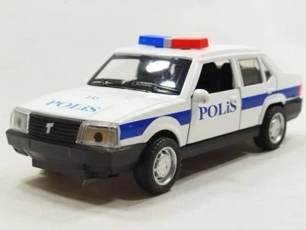 ماکت فلزی ماشین ولوو GL940 پلیس _موزیکال ،چراغدار
