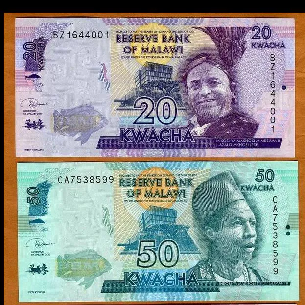 ست دو عددی اسکناسهای کواچای مالاوی