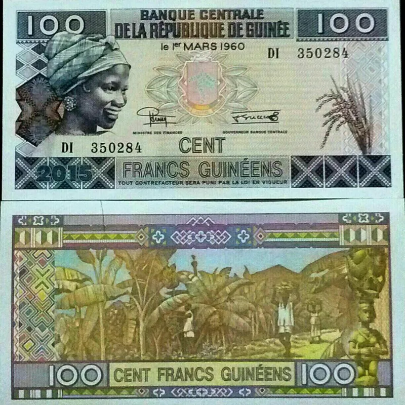 یک جفت اسکناس 100 فرانک گینه _ توضیحات مطالعه شود