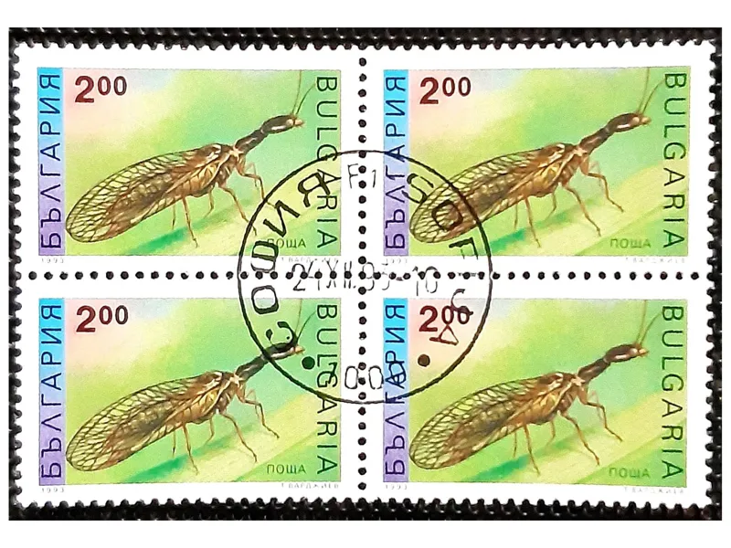 بلوک تمبر حشرات بلغارستان
