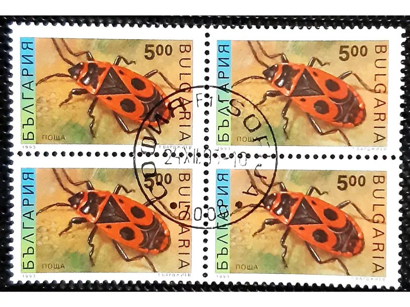 بلوک تمبر حشرات بلغارستان