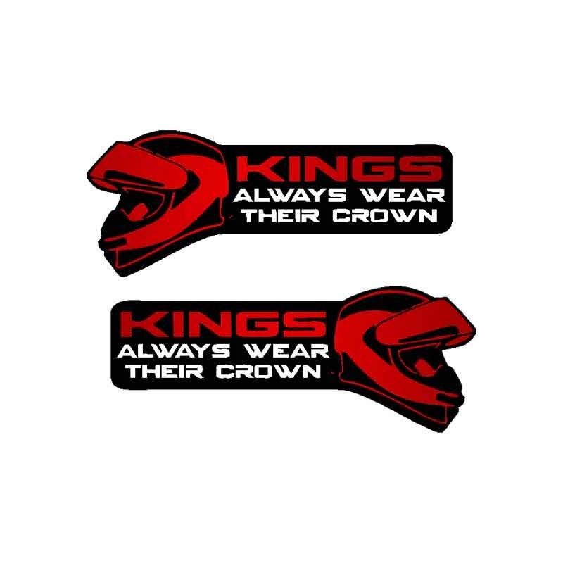 برچسب موتورسیکلت طرح king کد sm0051r