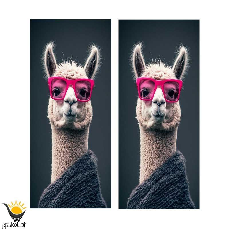 برچسب بدنه خودرو طرح لاماکدBS094 مناسب ستون