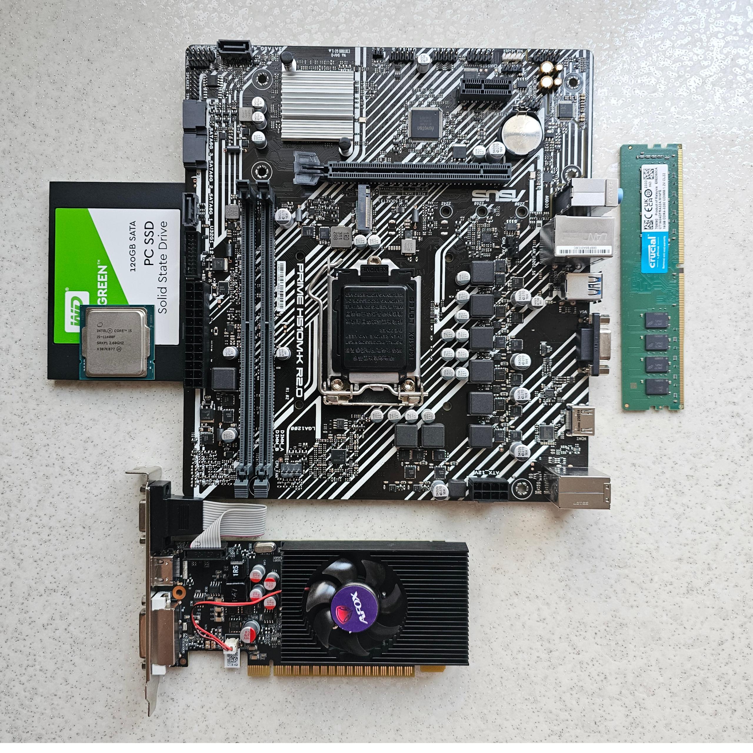 باندل مادربرد ایسوس مدل PRIME H510M-K