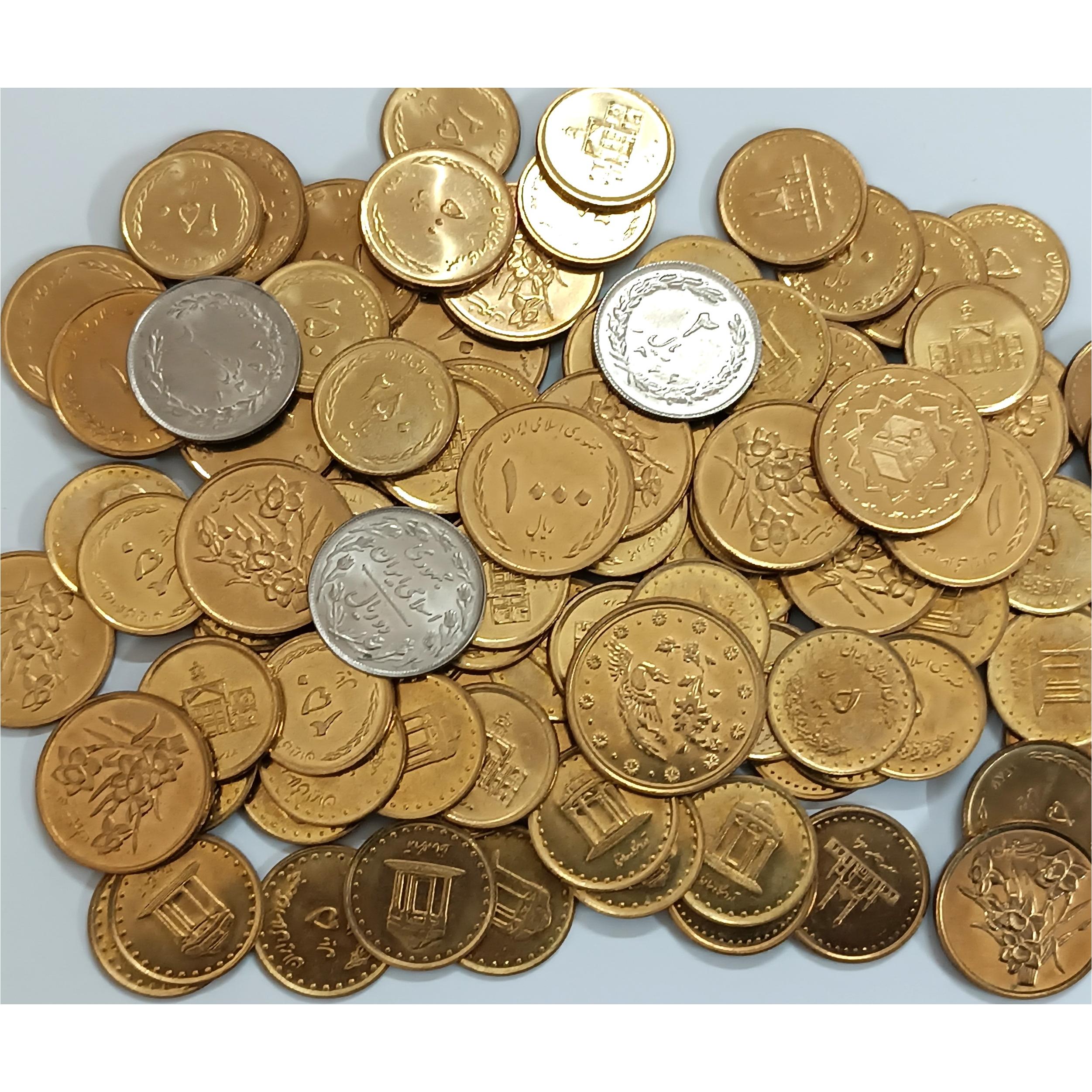 100 عدد سکه بانکی در چند مدل مختلف