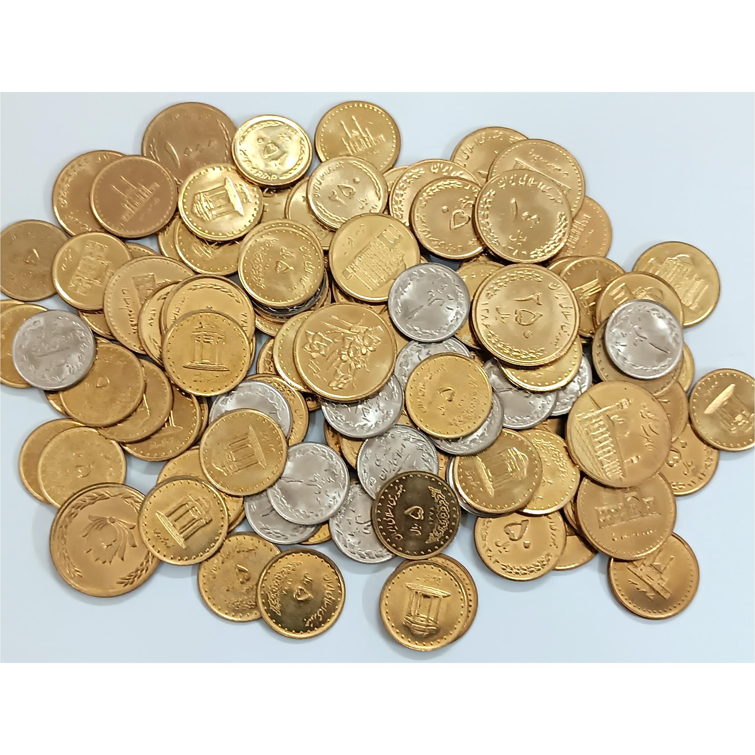 100 عدد سکه بانکی در چند مدل مختلف