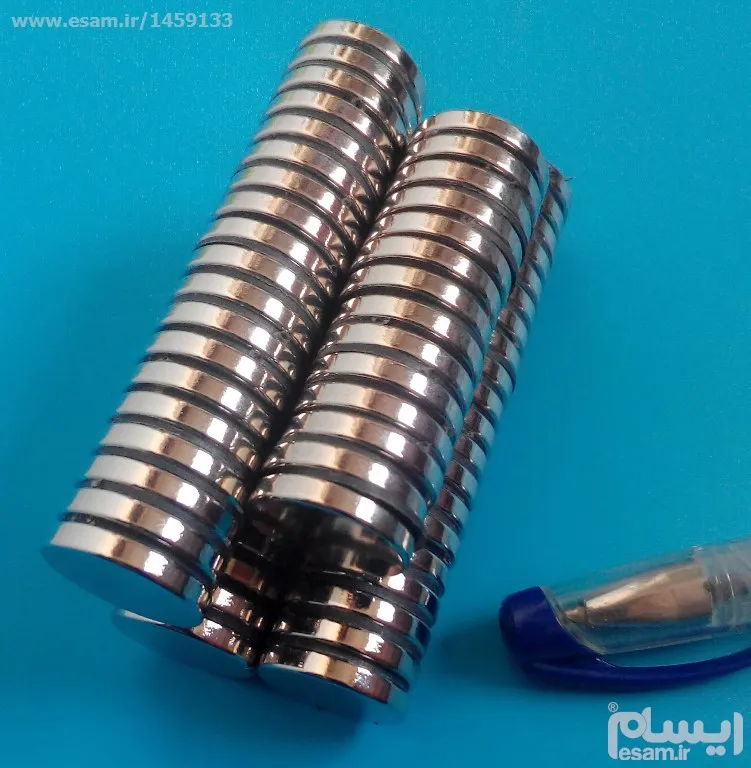 ده عدد آهنربا 3x18mm - مگنت نئودیمیوم سکه ای