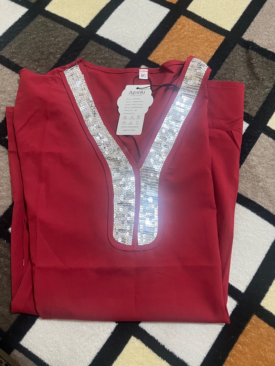 بلوز یقه پولکی مجلسی