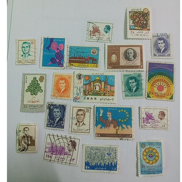 تمبرهای زیبای پهلوی  مطابق تصاویر  کد سرو