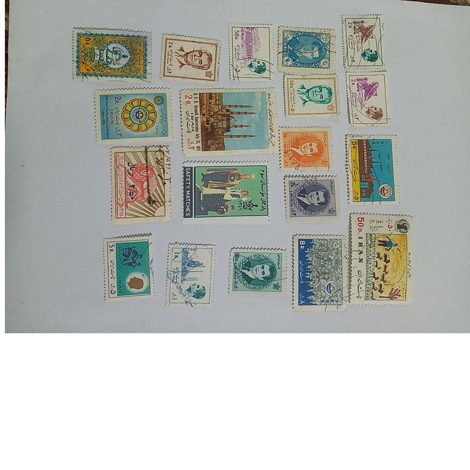 تمبرهای زیبای پهلوی مطابق تصاویر کد  کواکی