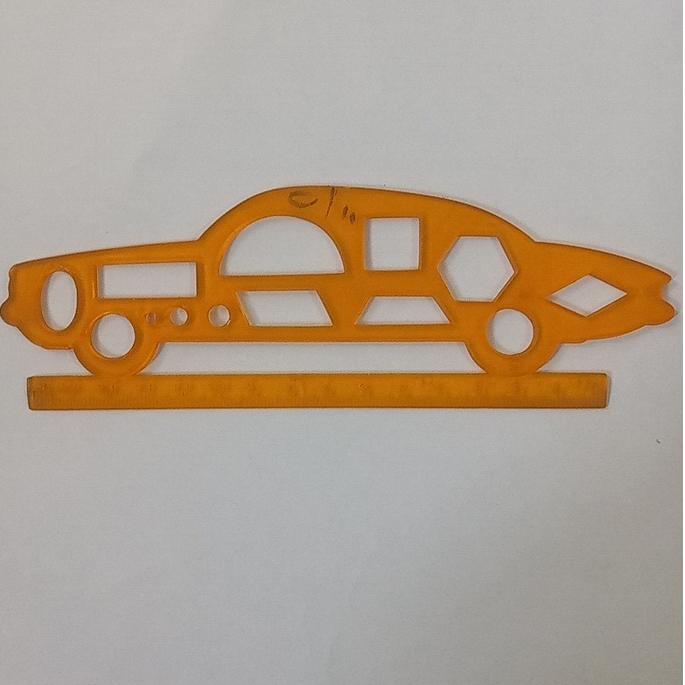 خطکش قدیمی دهه شصت  شابلوندار  ماشین