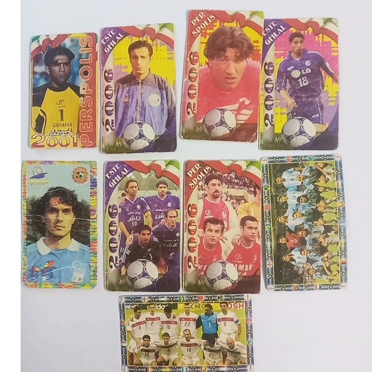 9 عدد کارت بازی قدیمی سایز بزرگتر