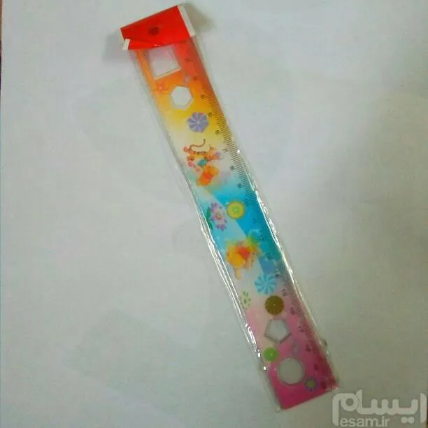 خط کش قدیمی سه بعدی پو نوستالژی کلکسیونی