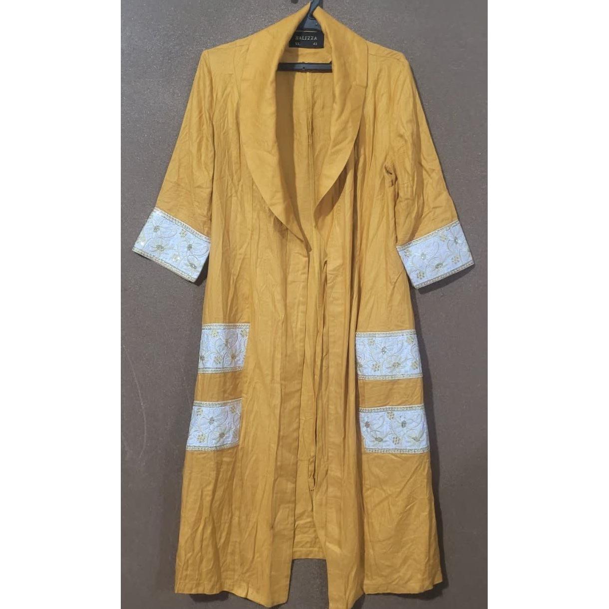 مانتو خردلی زنانه