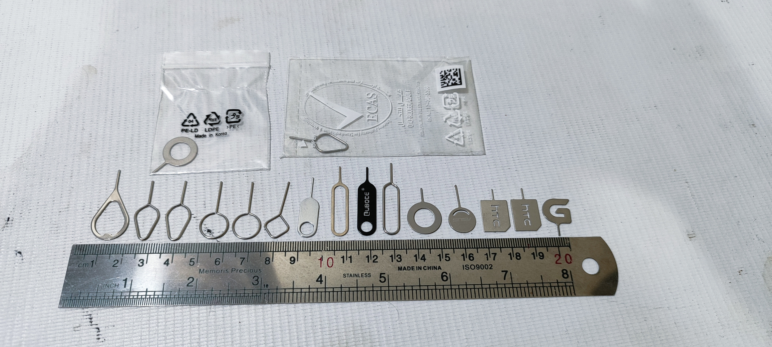 17 عدد سوزن سیم کارت اورجینال کارتنی