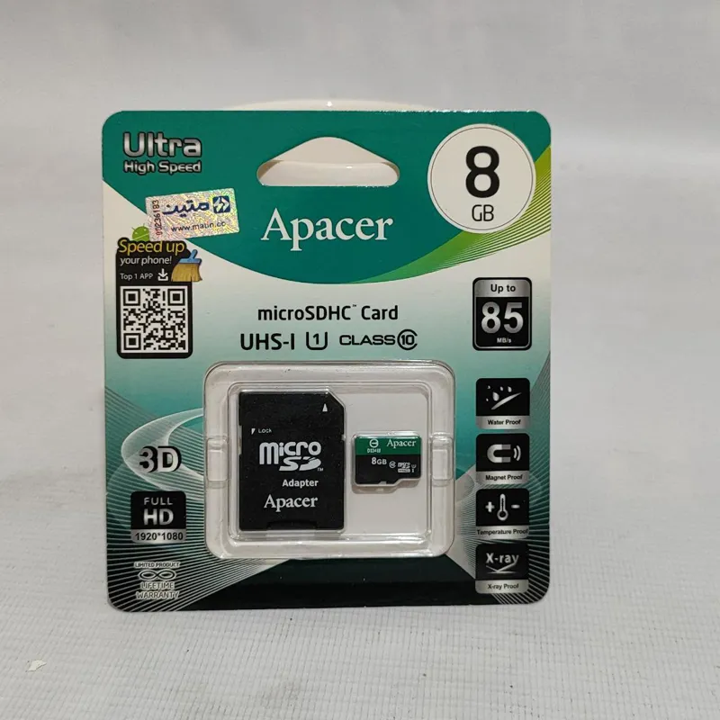 کارت حافظه اپیسر همراه آداپتور SD ظرفیت 8 گیگابایت