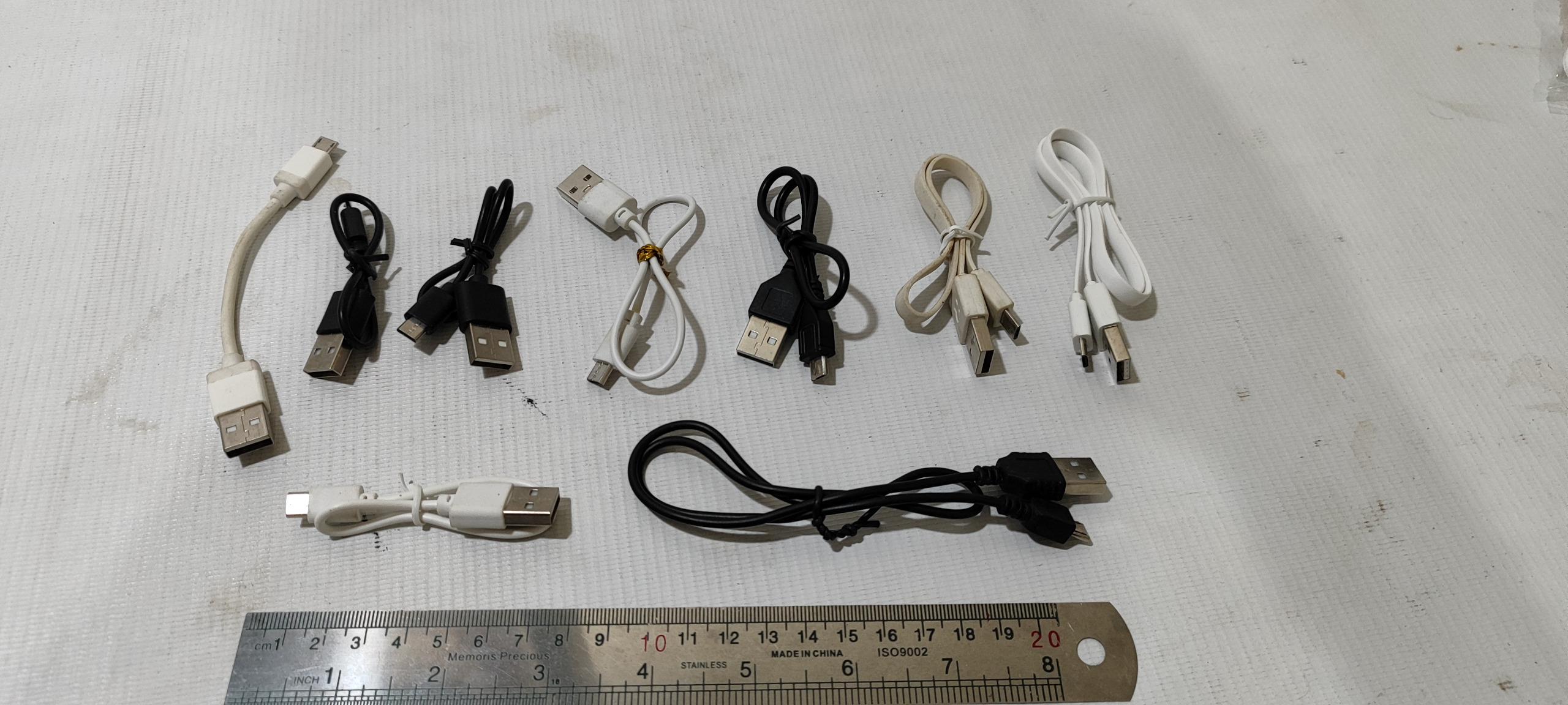 تعداد9 عدد کابل میکرو یو اس پاور بانک ها کوتاه