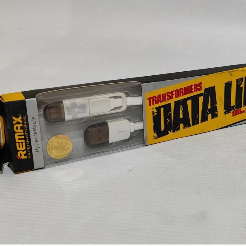 کابل تبدیل USB به microUSB/لایتنینگ برند ریمکس