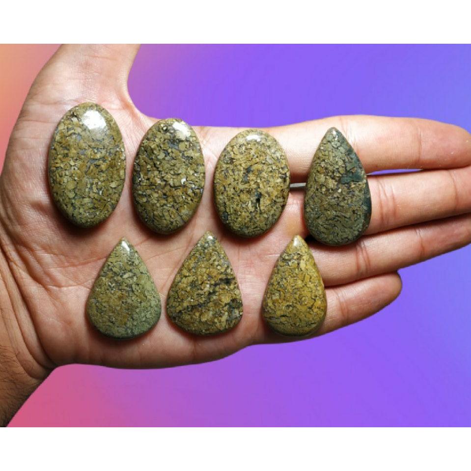 پک 7 عدد نگین بورگانیت اصلی و کمیاب