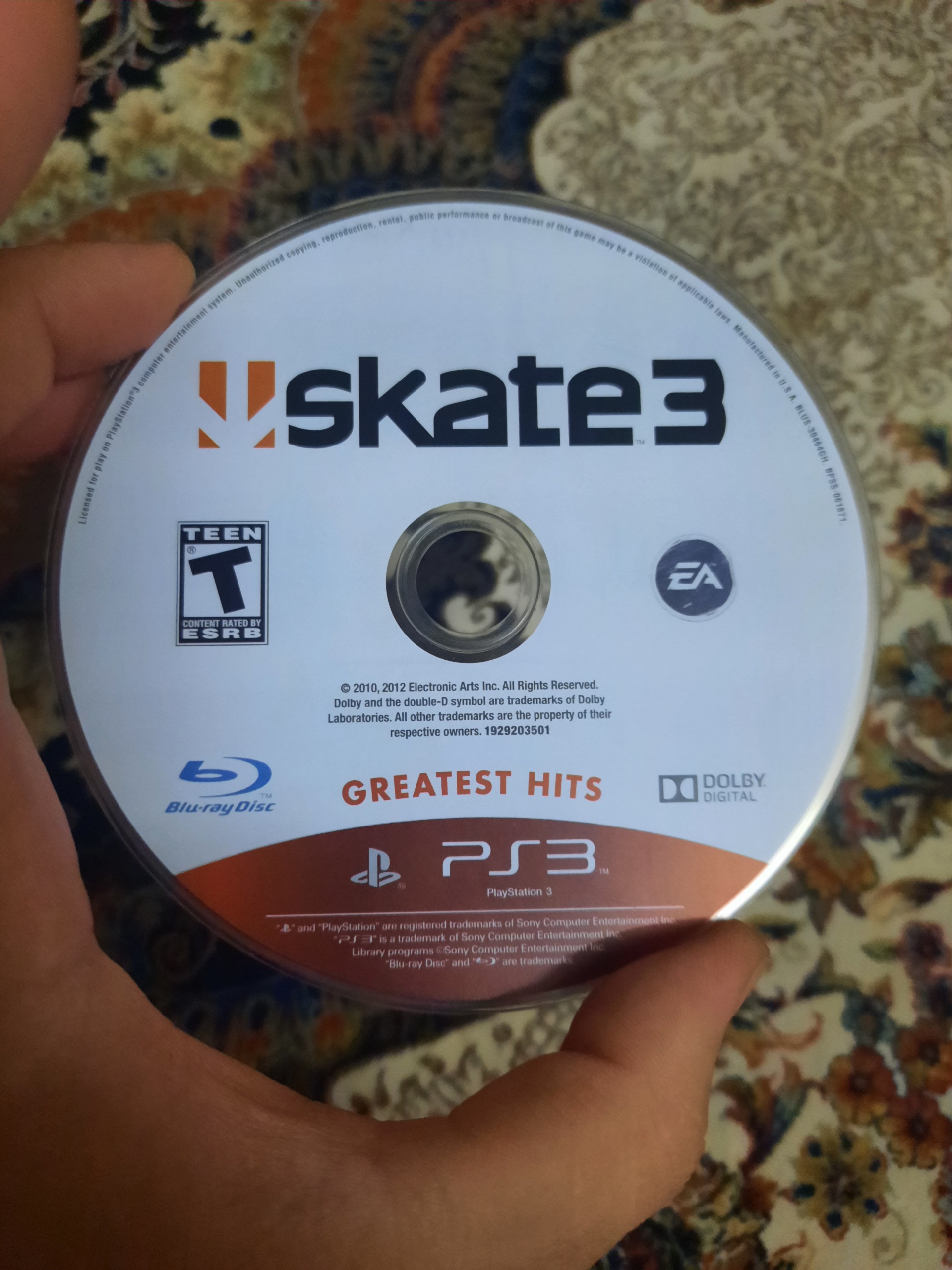 بازی اورجینال skate 3 در حد نو فقط دیسک