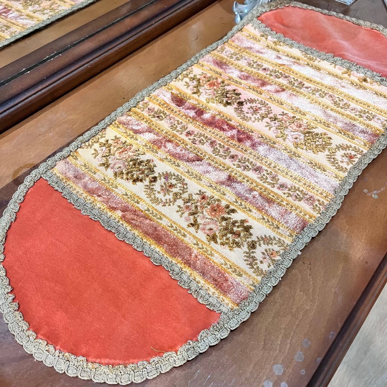 رومیزی مخمل قدیمی خارجی