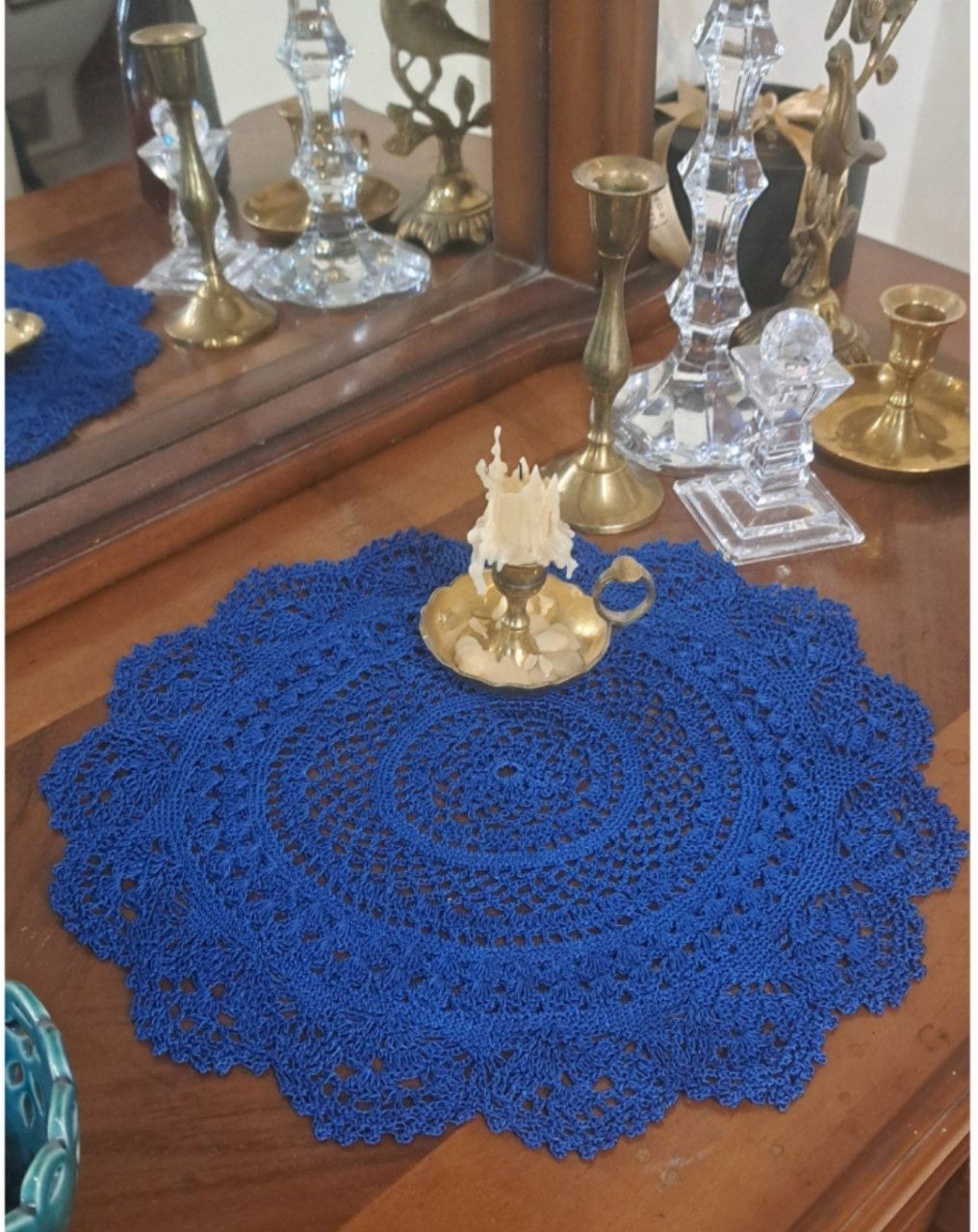 رومیزی یا موتیف قلاب بافی