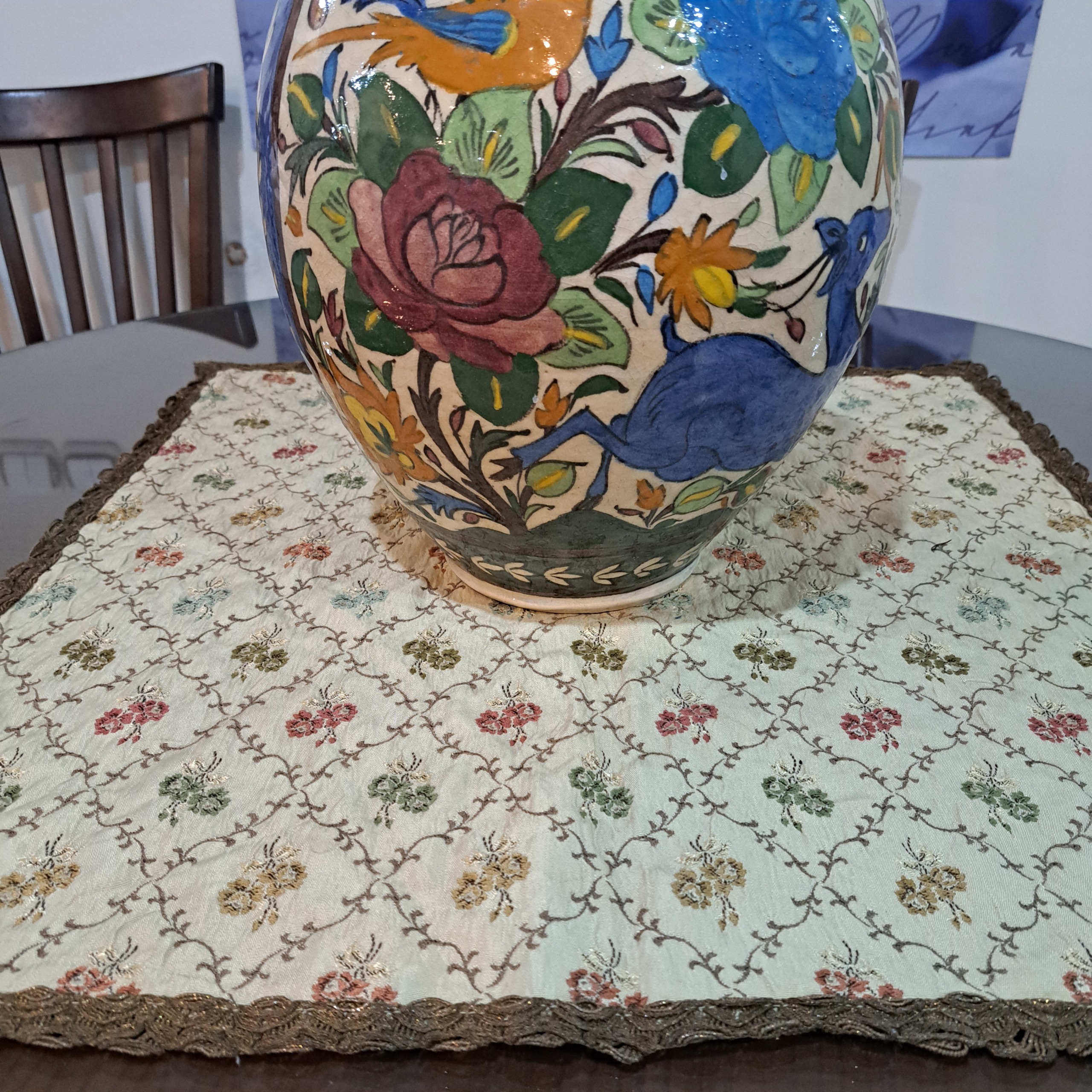 رومیزی چهارگوش پارچه شنل خارجی