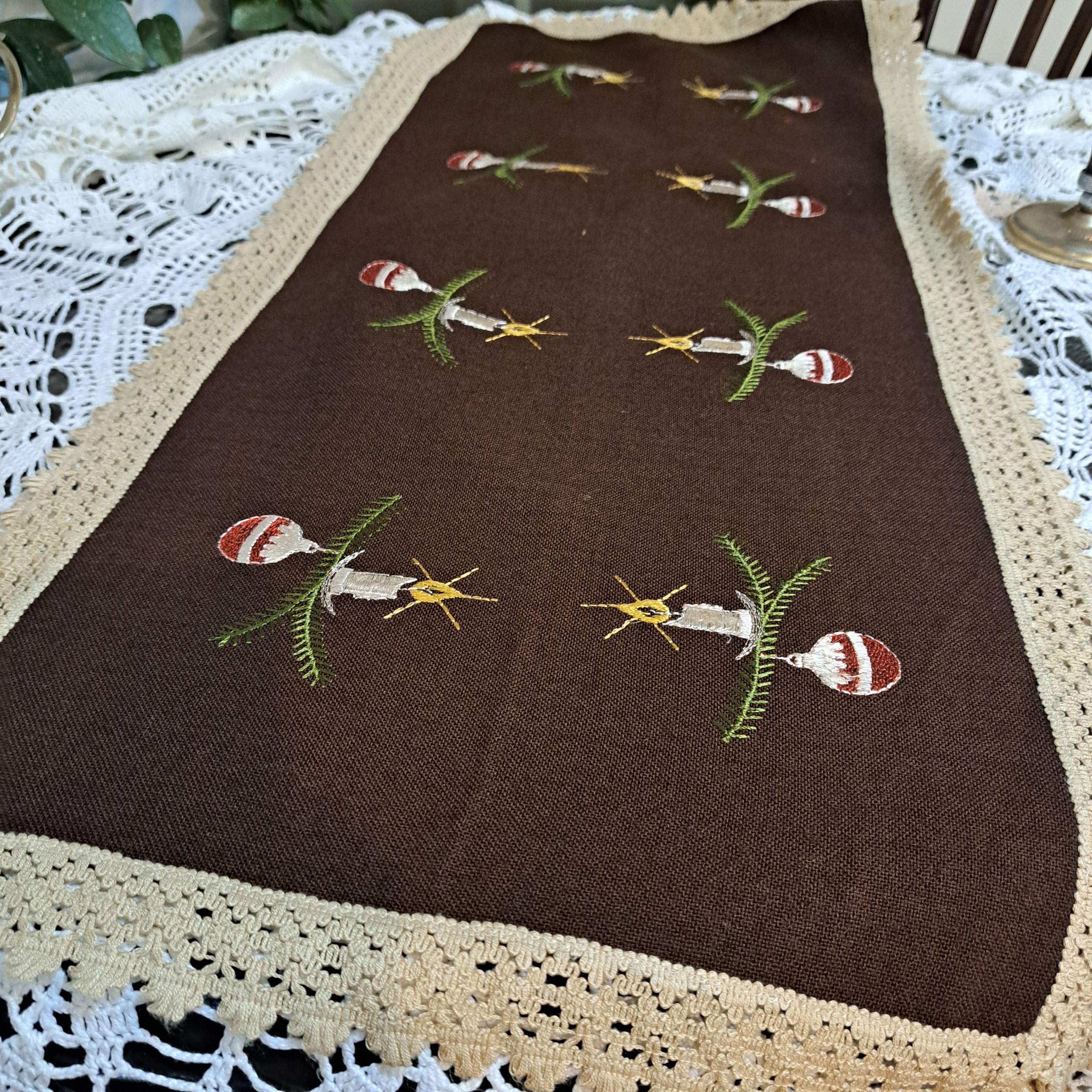 رومیزی خارجی طرح کریسمسی