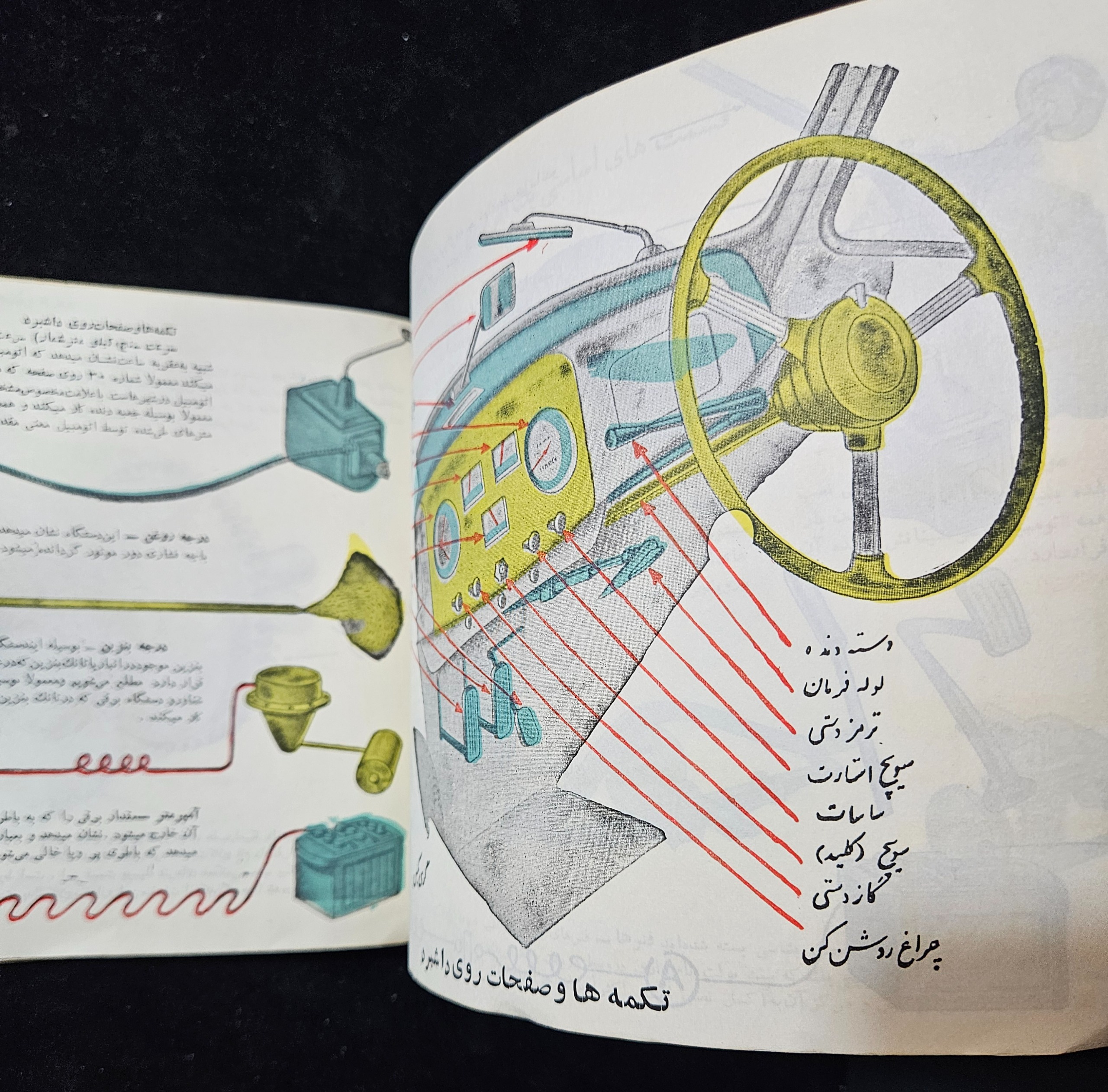 کتاب علائم راهنمائی و رانندگی و مکانیک سال 1346