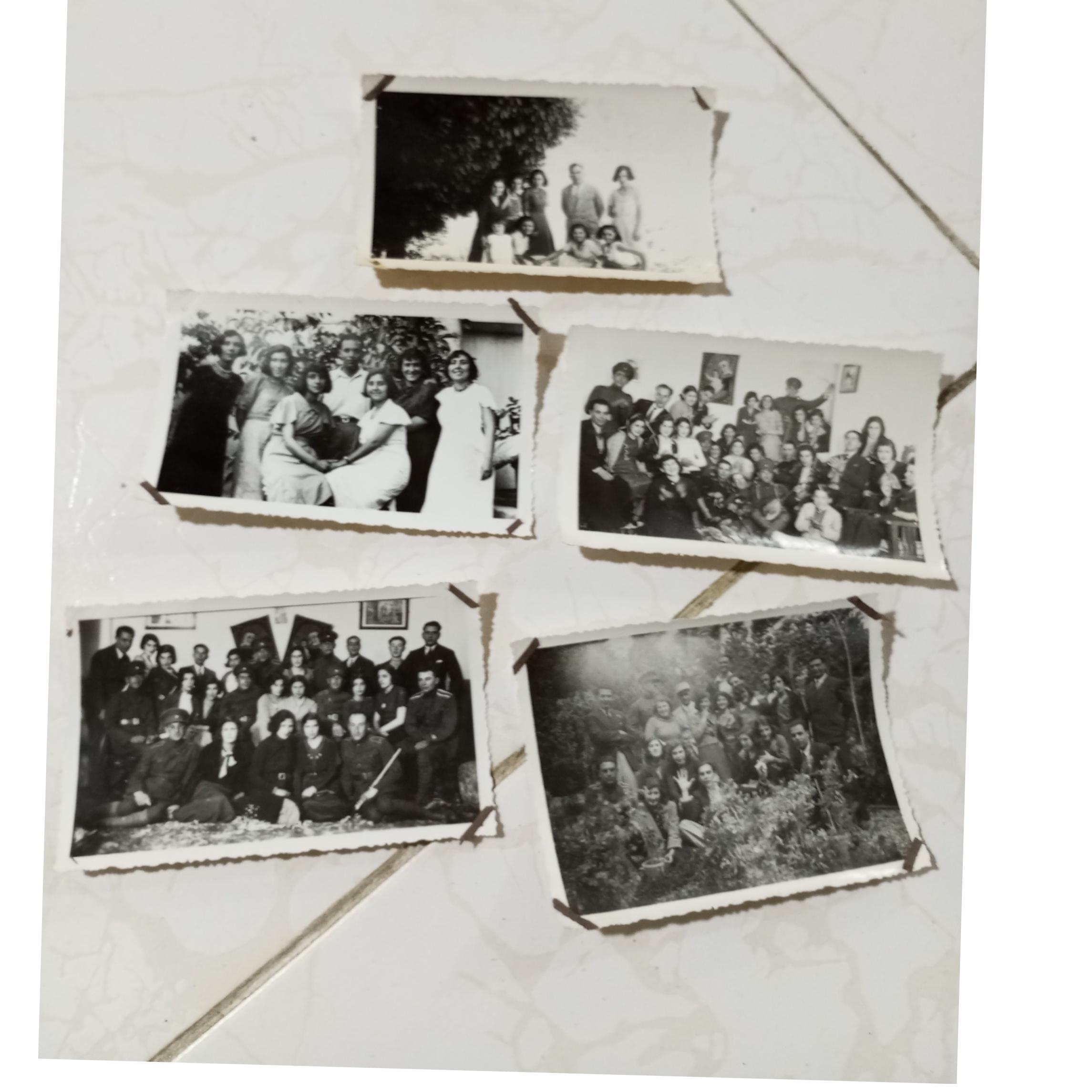 عکس قدیمی دسته جمعی  نوستالژی /5قطعه