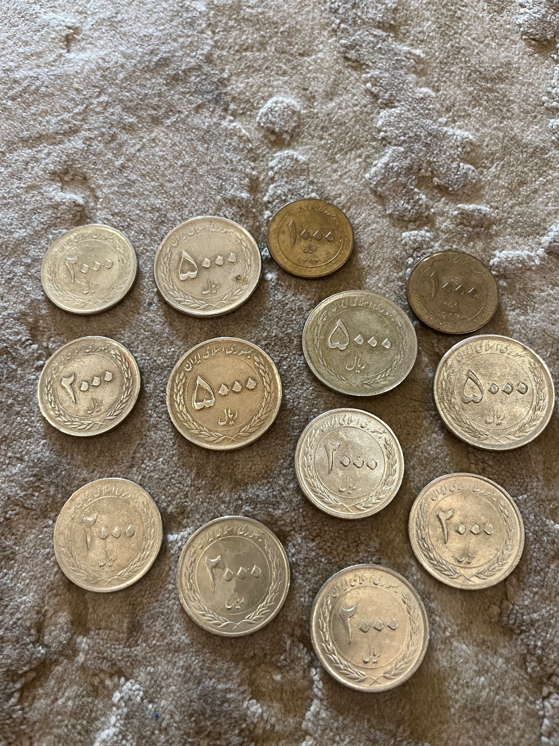 سکه های 1000 ، 2000 و 5000 ریالی