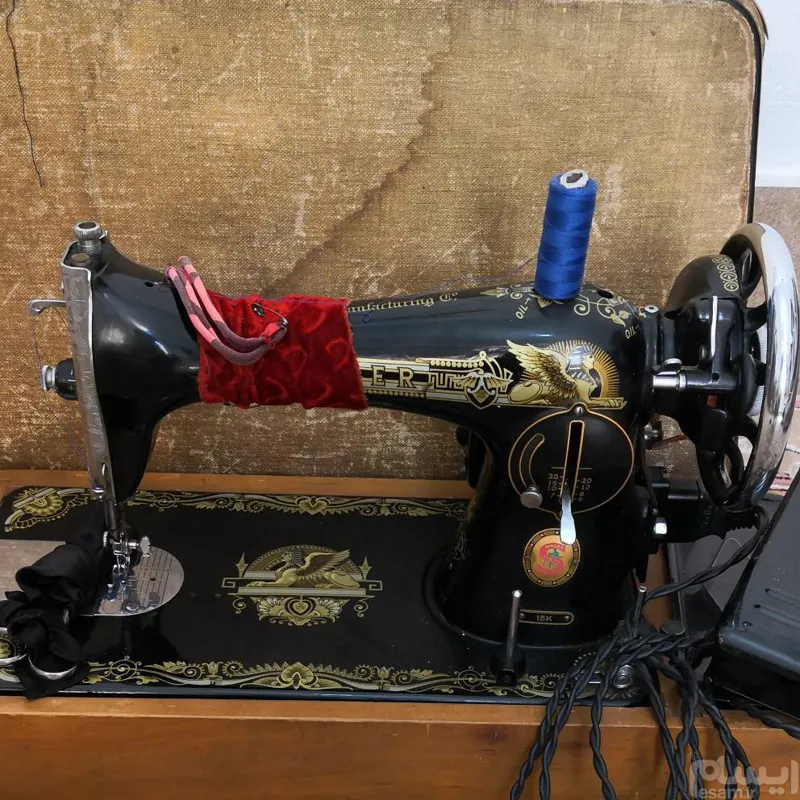 چرخ خیاطی سینگر آنتیک ساخت بریتانیا کبیر