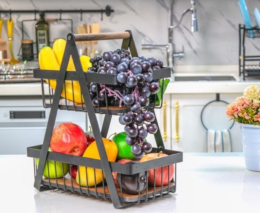 سبد میوه دو طبقه سالوت