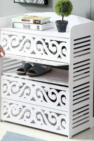 شلف جاکفشی چهار طبقه درب دار