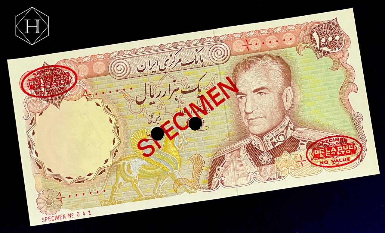 اسکناس 100 تومنی اسپسیمن یک یکم