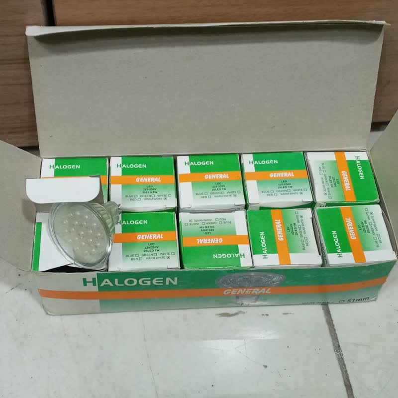 چراغ هالوژن قدیمی یک بسته 10تایی