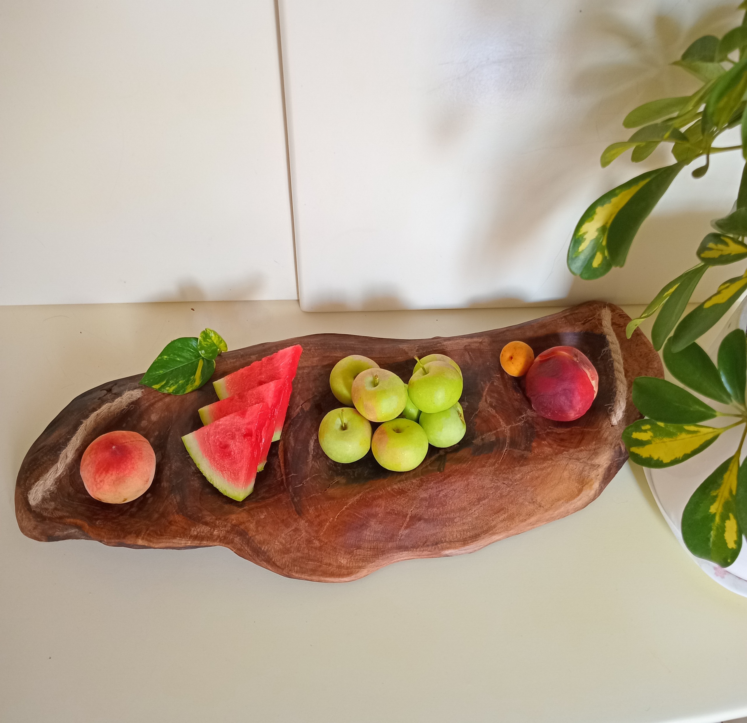 اردو خوری سینی مزه چوبی روستیک