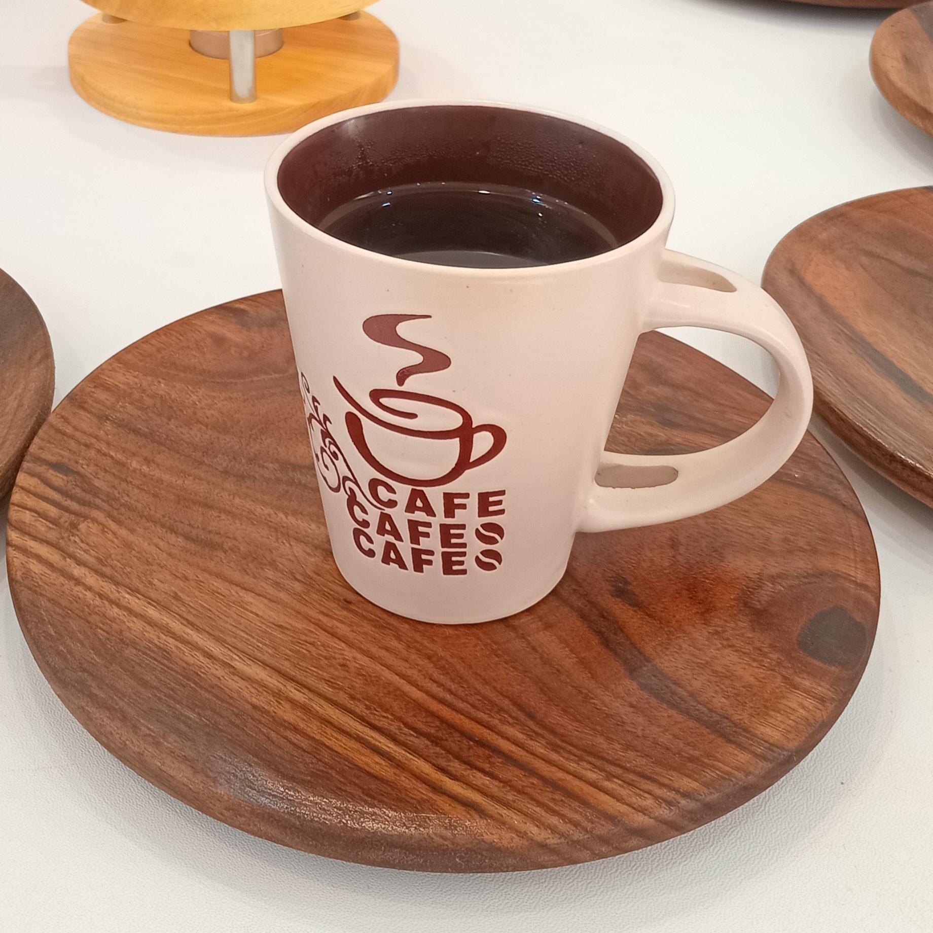 3 عدد بشقاب چوبی جنس خوب