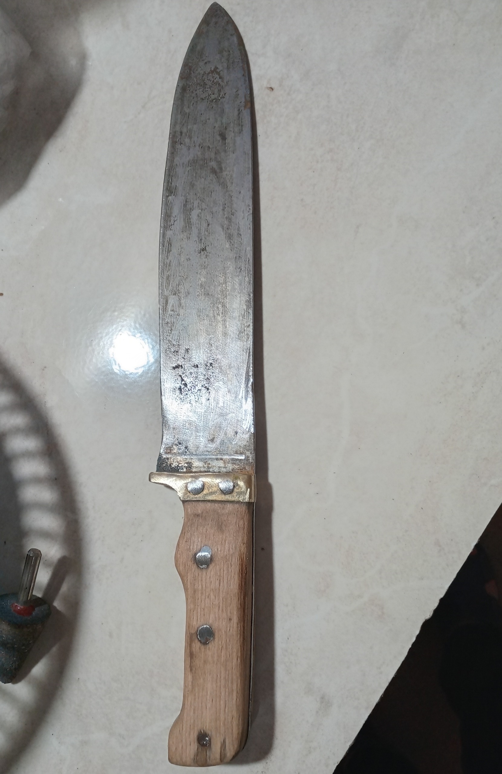 کارد قدیمی تیغه جنس خوب