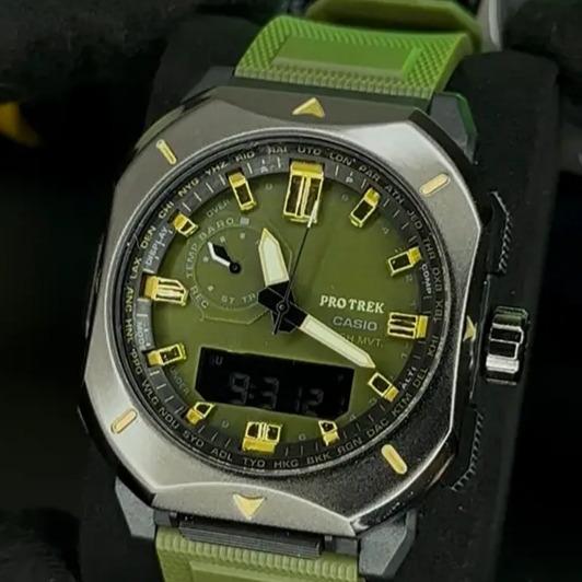 کاسیو زیبا دوزمانه G-SHOCK PRO TREKتوضیح
