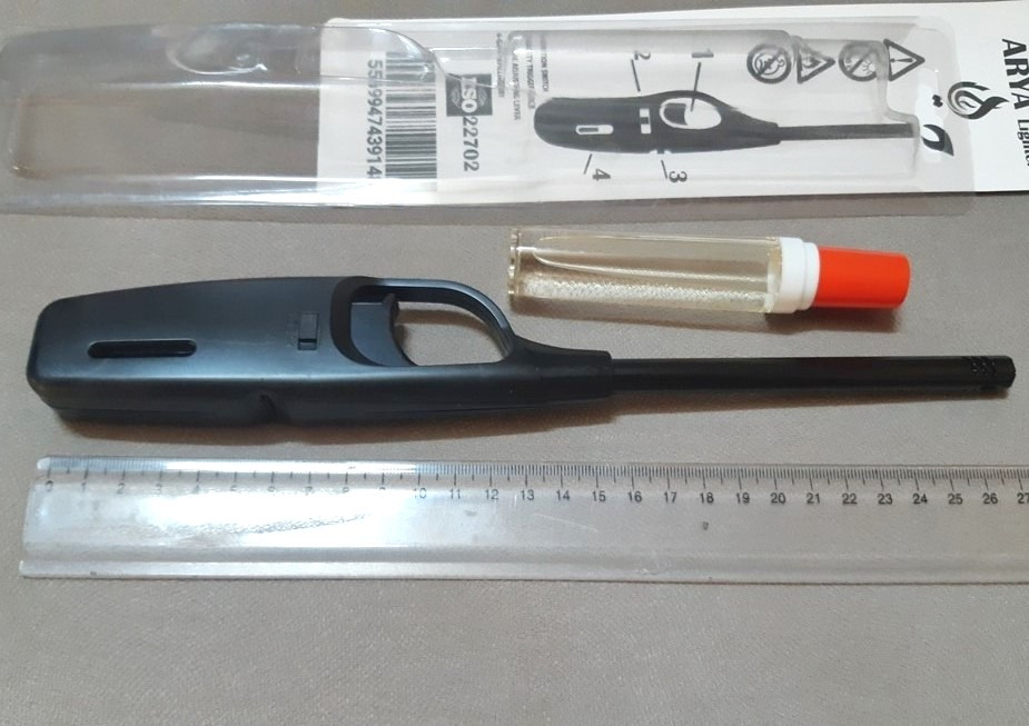 فندک آشپزخانه بلند 27 سانتی همراه با گاز یدک