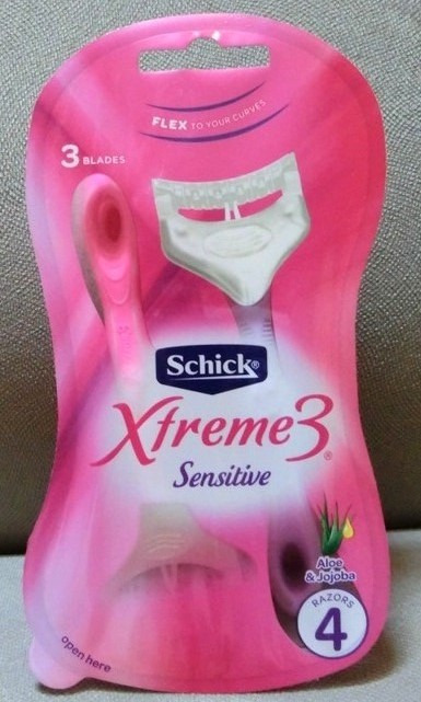 تیغ زنانه شیک مدل Xtreme3 بارکد 4206 پک4تایی