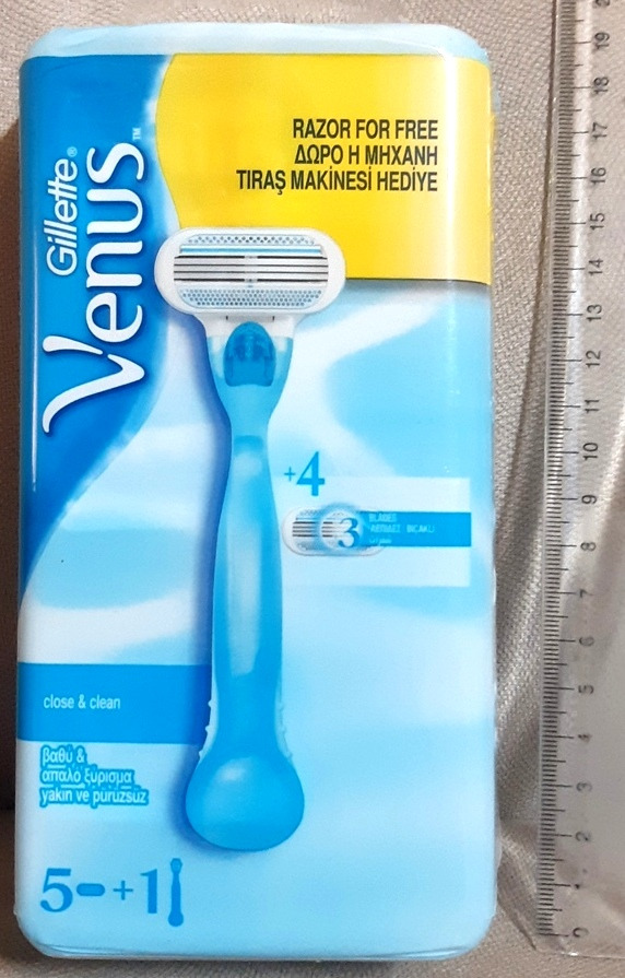 تیغ ونوس سه لبه با 5 کارتریج یدک بارکد 4081