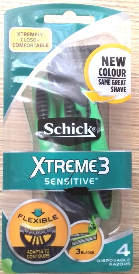 تیغ شیک مدل Xtreme3 بارکد 3516 پک4تایی