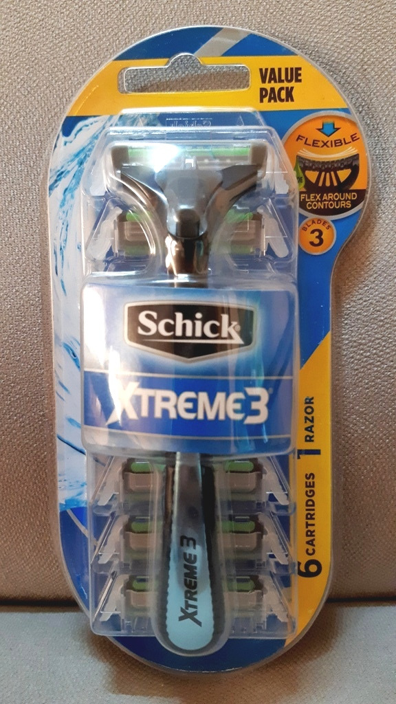 تیغ شیک Xtreme3 بارکد 1217 دسته با 6 کارتریج