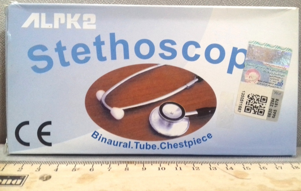 گوشی پزشکی اصلی مارک آلپیکا تو با لیبل شبنم