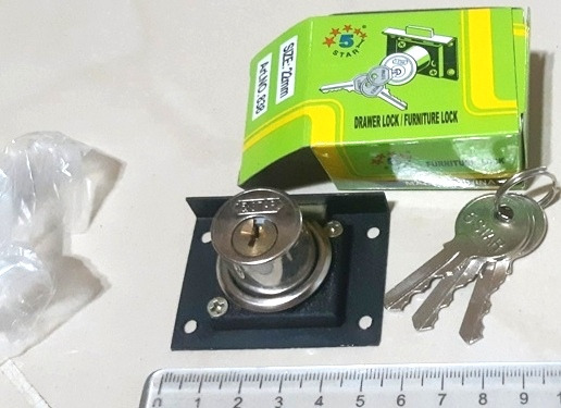 قفل کمدی 838 پنج ستاره 3 کلیده