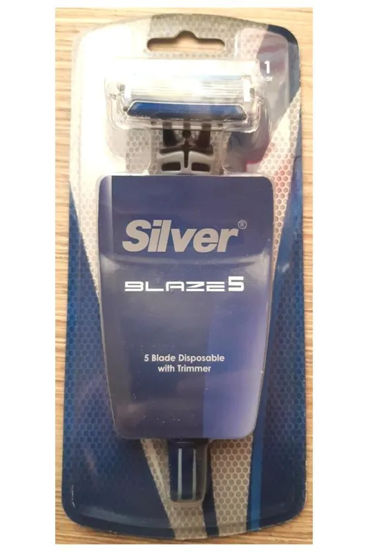 تیغ مردانه سیلور 5 لبه بارکد 7927 مدل Blaze5