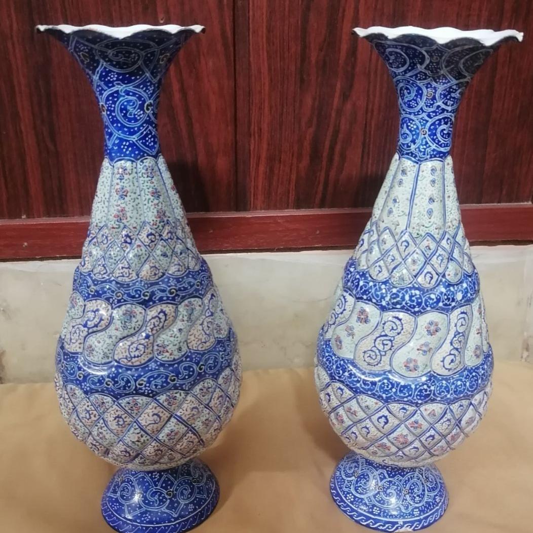 گلدان مینا کاری